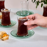 Karaca Juliet 12-teiliges Teeservice für 6 Personen, Grün